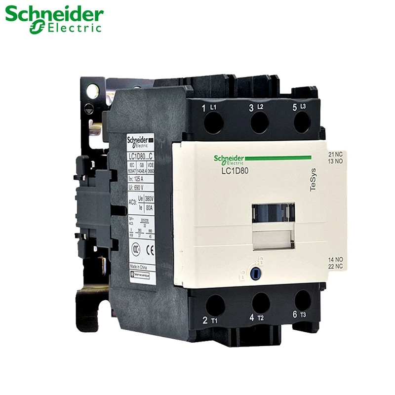 Schneider electric TeSys D 3-ploe contactors-Motor control   category AC-3  LC1D80*7C   AC24V-380V  80A 50/60HZ