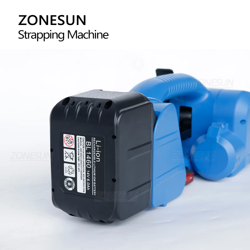 ZONESUN Portable Strapping Tool JD-PSE16 Handheld Strapping Packing Tool PP/PET Lithium Rechargeable Battery Power