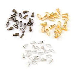 100pcs 7mm DIY Clip Clasp Pinch Bails Buckle Connectors Jewelry Findings Necklace Pendant Accessories