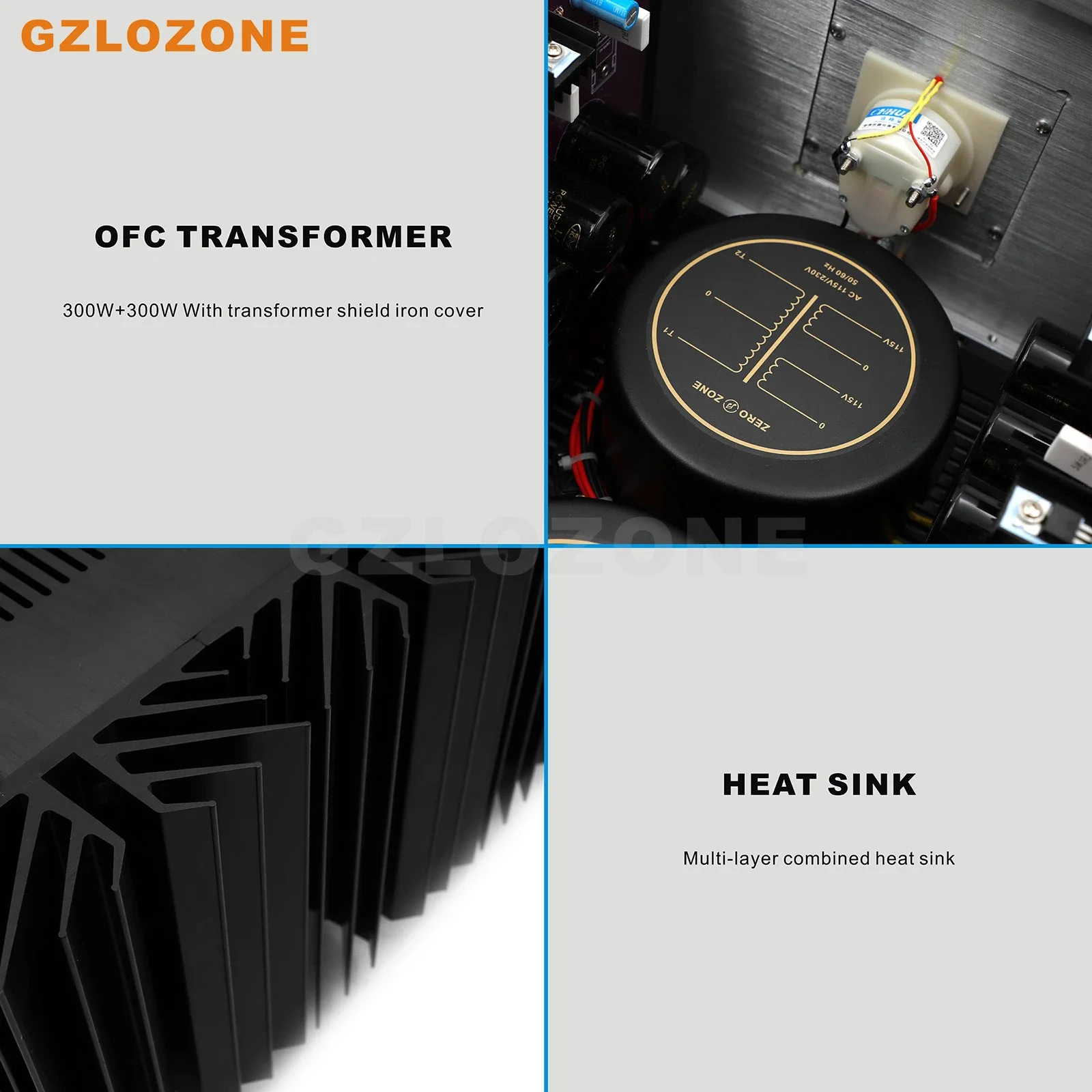GZLOZONE HIIFI PASS A5 Pure Class A Power amplifier Base On Aleph-5 Circuit High Amplifier 60W+60W 8 ohm