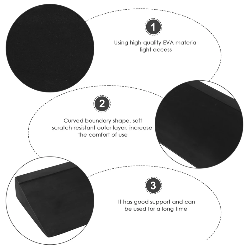 요가 피트니스 장비 액세서리, 요가 경사 보드, 폼 요가 웨지, 경사 나무 벽돌