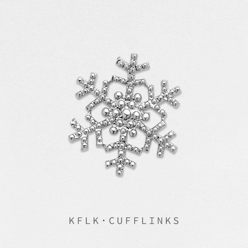 

KFLK Fashion Brooch Pins Exquisite Brand Snow Brooches for Women Men Costumes Badge Brooch Stereoscopic Jewelry Wholesale