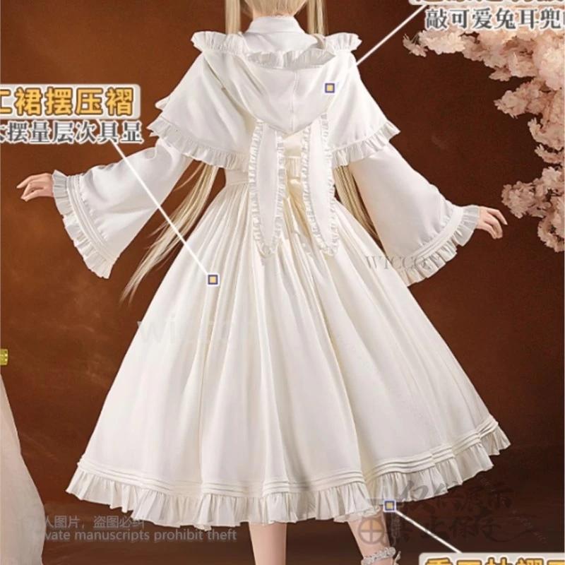 Yosuga no Sora Cosplay Kasugano Sora Costume Lolita Dress Princess Dress Wigs Rabbit Doll Halloween Role Play Women Customized
