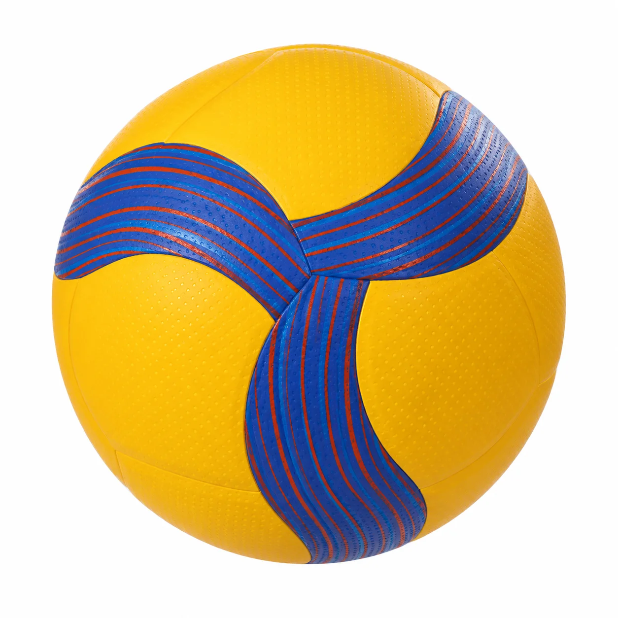 V200W Volleyball Blau Gelb Größe 5 Hochwertiger PU-Heißklebe-Volleyball für Jugendliche und Erwachsene Innen- und Außenbereich – Detail 8