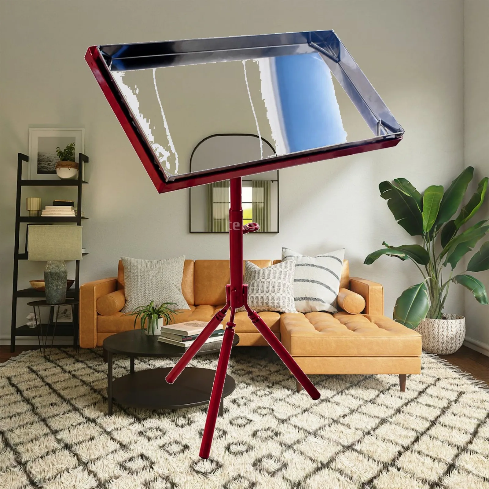 Bee Frame Rack Adjustable Support Stand Painted Metal Frame Stainless Tray for Hive Frame Work and Queen Jelly Collection