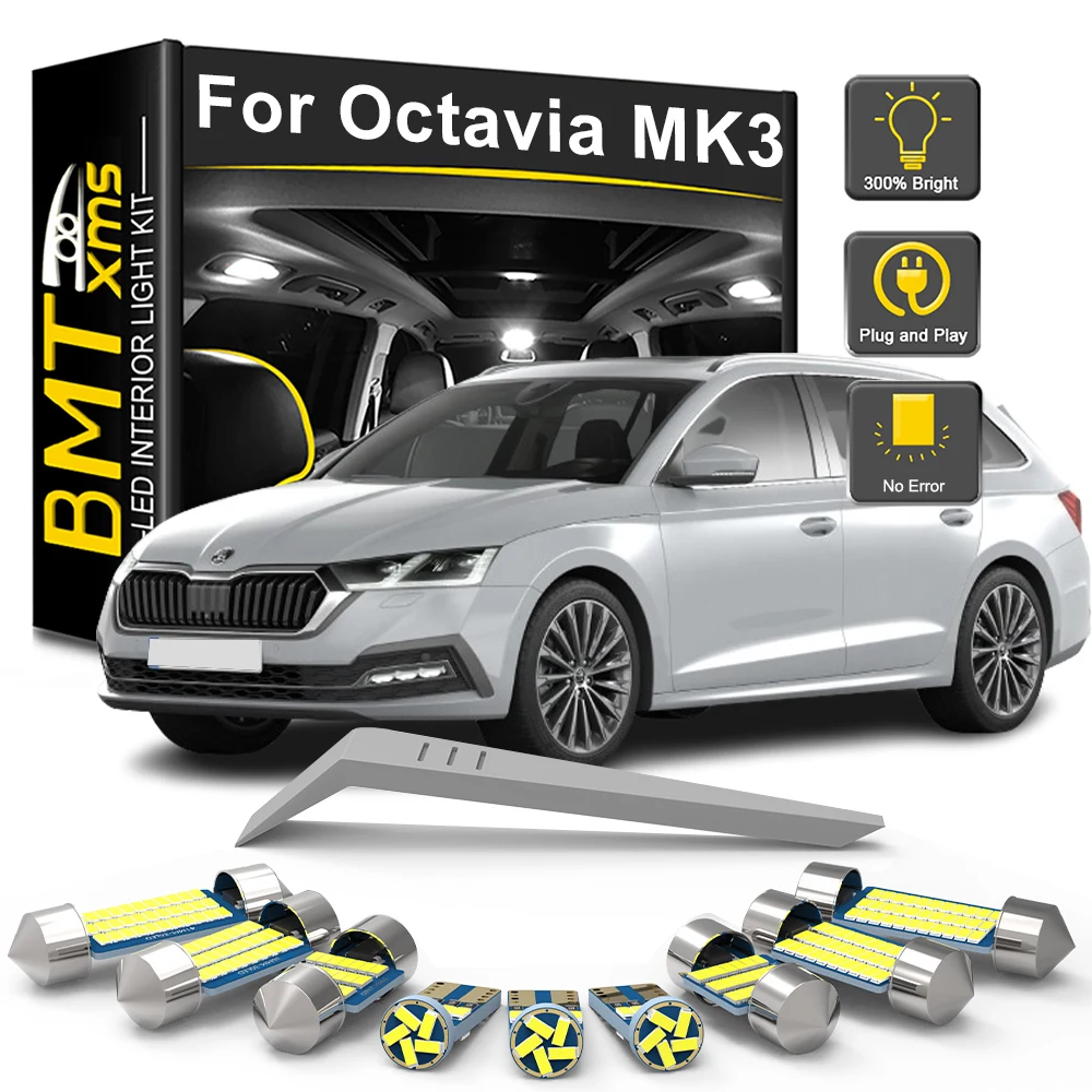

Комплект светодиодных внутренних ламп BMTxms для Skoda Octavia 3 MK3 III A7 Sedan Combi 2013 2014 2015 2016 2017 2018 2019 2020