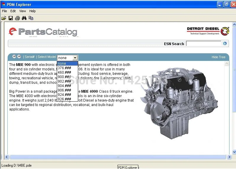 Detroit Diesel MBE 4000 Spare Parts