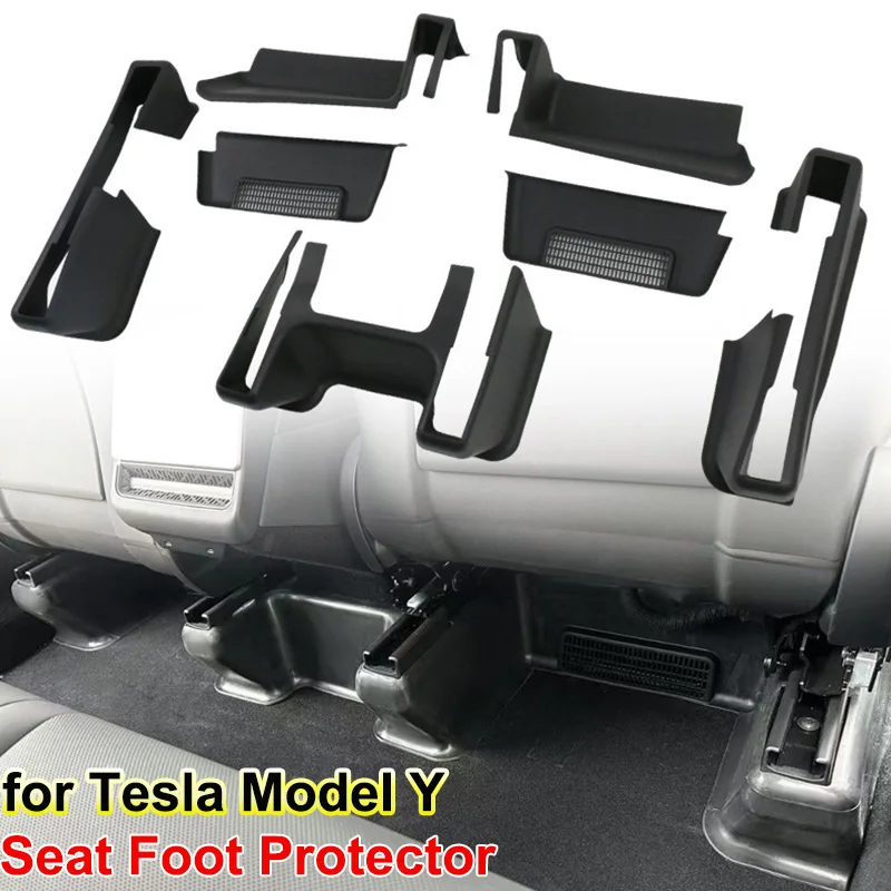 

Для Tesla Model Y Juniper 2025 Защитная наклейка на направляющую переднего сиденья Задний воздухозаборник TPE Защитная крышка Аксессуары для интерьера