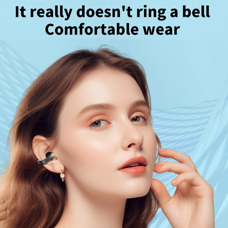 Xiaomi 5.4 Bluetooth TWS Clip على سماعة الرأس اللاسلكية مع ستيريو HiFi وسماعة تقليل الضوضاء لهاتف Xiaomi iPhone