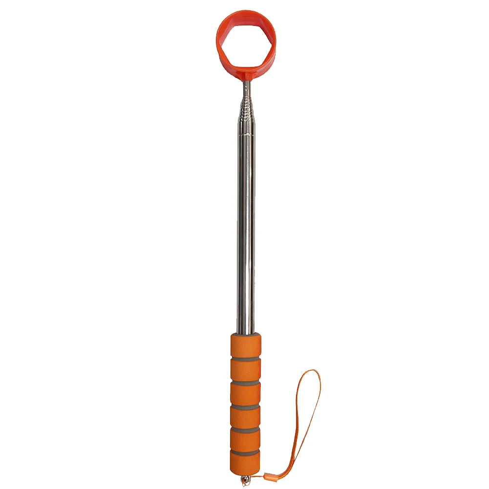 8.86 قدم تلسكوبي كرة جولف المسترد كرة جولف التقاط المسترد المنتزع عدم الانزلاق مقبض مخلب مصاصة أداة إكسسوارات الغولف