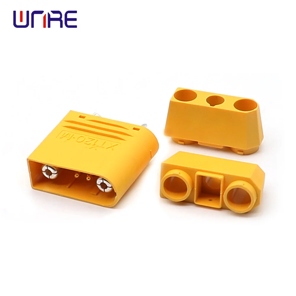 5 Pair Amass XT120 (2+2) 60A Large Current Lipo Battery Connector Male Female Sheathed Plug with Signal Pin for RC UAV FPV Drone