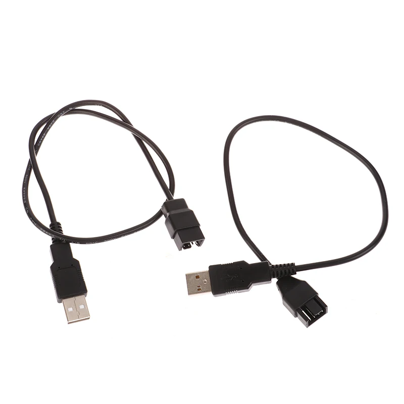NEW 30/50/100CM 3/4 Pin Fan To USB Adapter Cables Computer Pc Fan Power Cable Connector Adapter