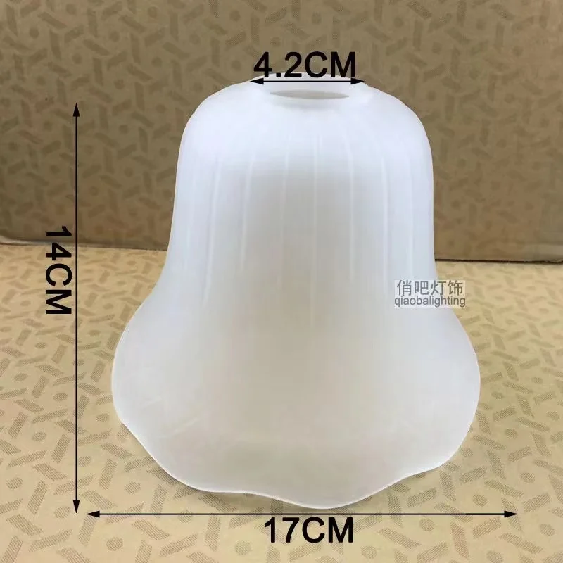 

Glass Frosted Lampshade E27 Lamphole European-style Pendant Wall Lamp Lampshade Shell Lamp Accessories Table Lamp Diy New