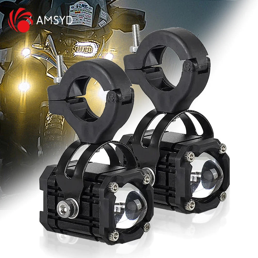 2p Motorcycles Headlight Fog Light Led Auxiliary Driving Lamp For BMW R 1200GS R1250GS ADV F800GS K1600 Honda CRF1000L