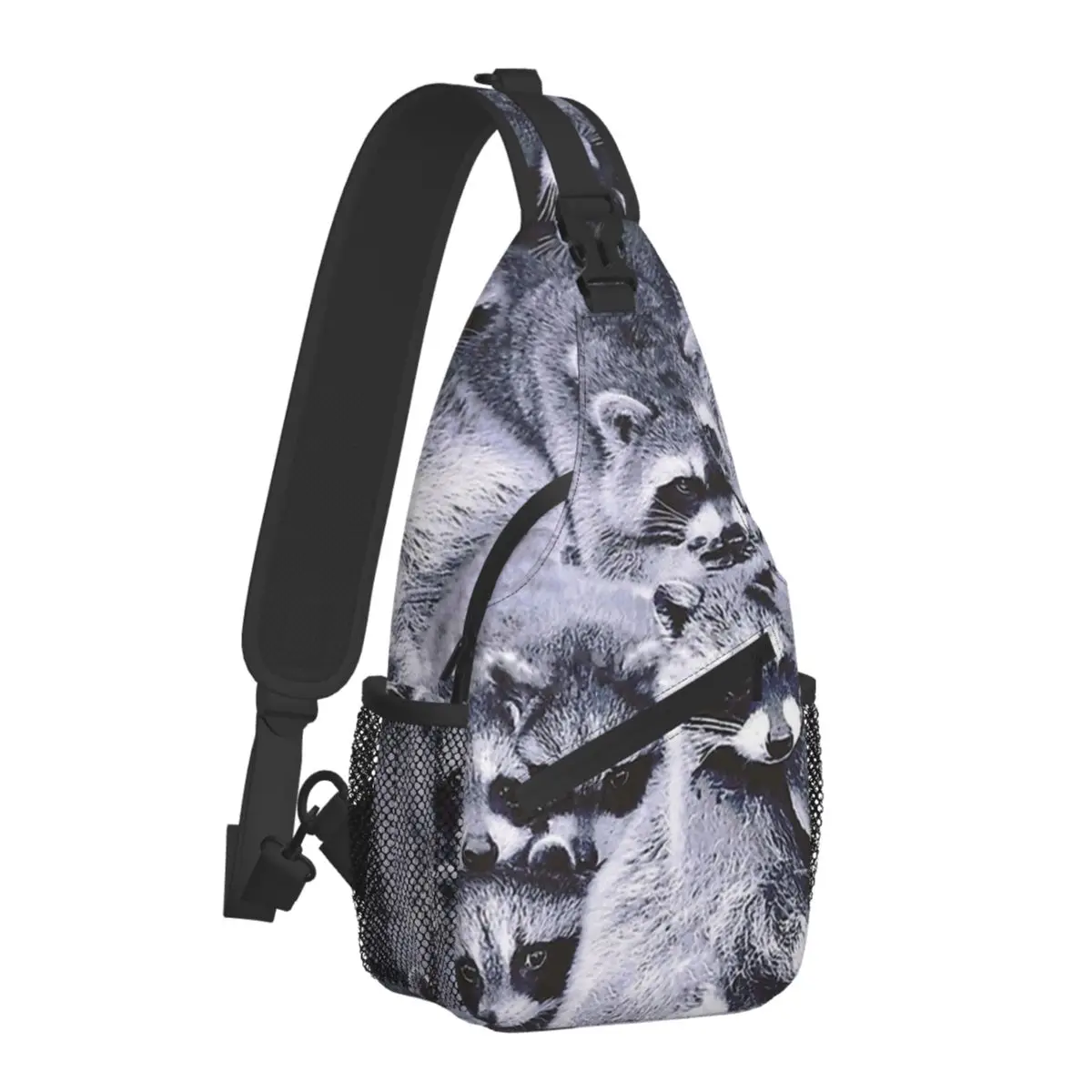 

Animal Meme Crossbody Bag Sports Raccoons Chest Bag Unisex Women Man Fashion Shoulder Backpacks Travel