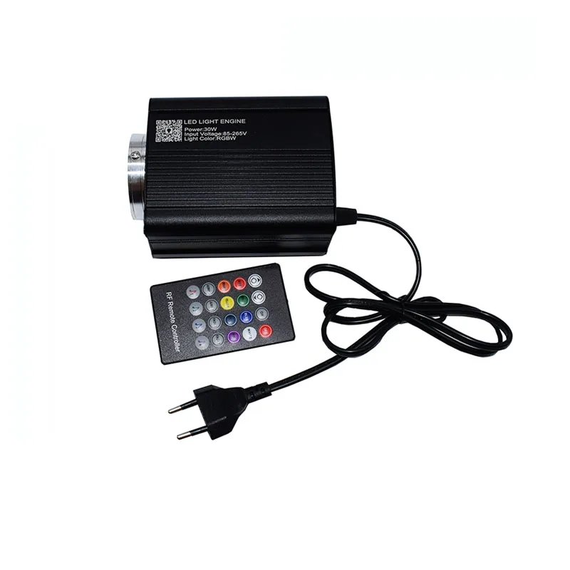 1X Twinkle APP Music Control 30W RGBW LED Fiber Optic Light Engine For All Plastics Fiber Optic Cable Ceiling Lighting