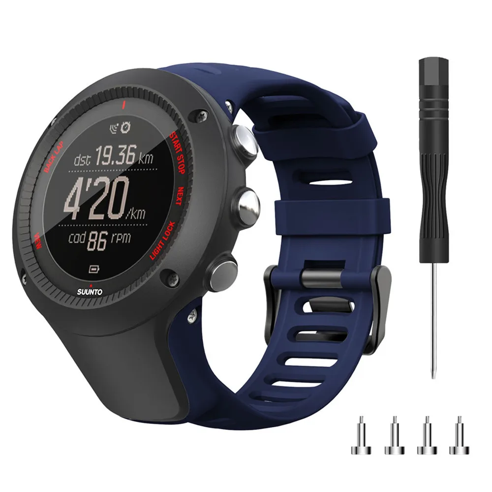 Outdoor-Sport Ersatz-Uhrenarmband Silikon-Armband für SUUNTO Ambit1 Ambit 2 Ambit Ambit3 Correas de reloj – Detail 30