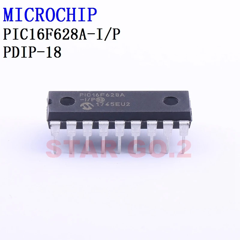 5PCSx PIC16F628A-I/P PDIP-18 MICROCHIP Microcontroller