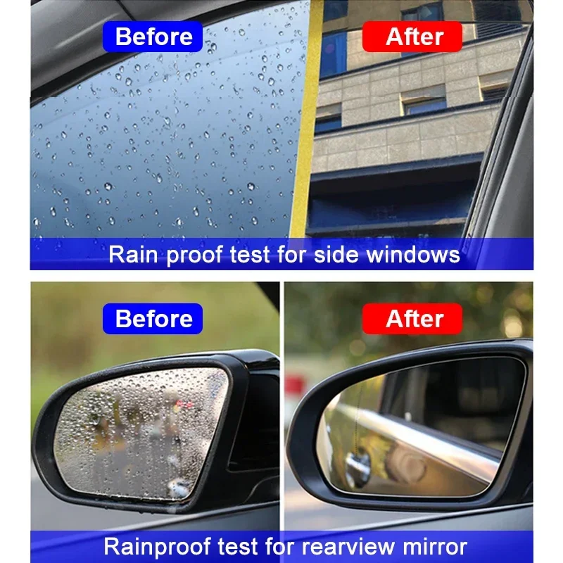 Glaswasserabweisende Beschichtung Anti-Regen Hydrophobe Windschutzscheibenbehandlung Regenabweiser für Autofenster und Spiegel – Detail 5