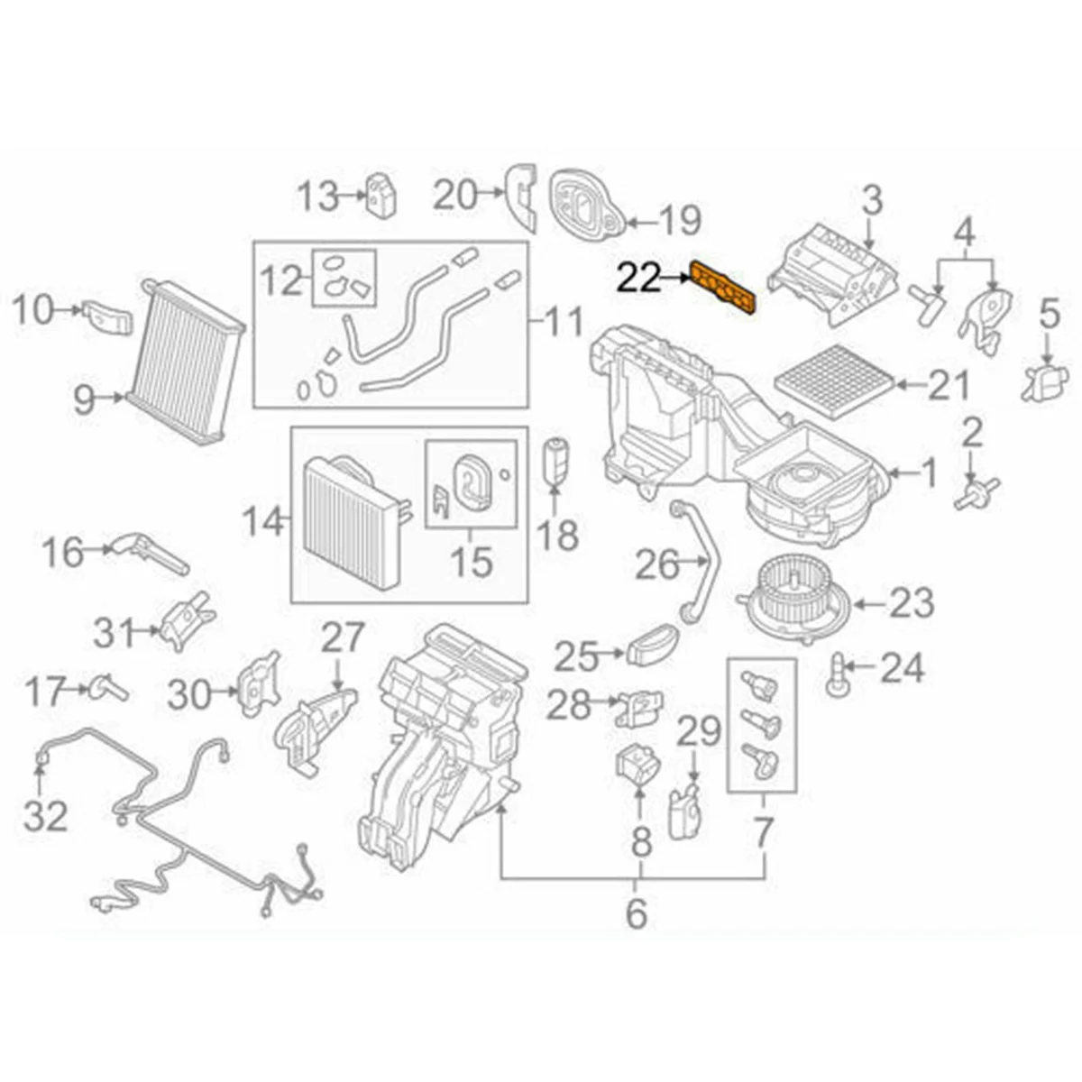 Auto Ac Filter Beschermhoes Airconditioning Filter Shell Voor Golf 7 Mk7 B8 Prachtig