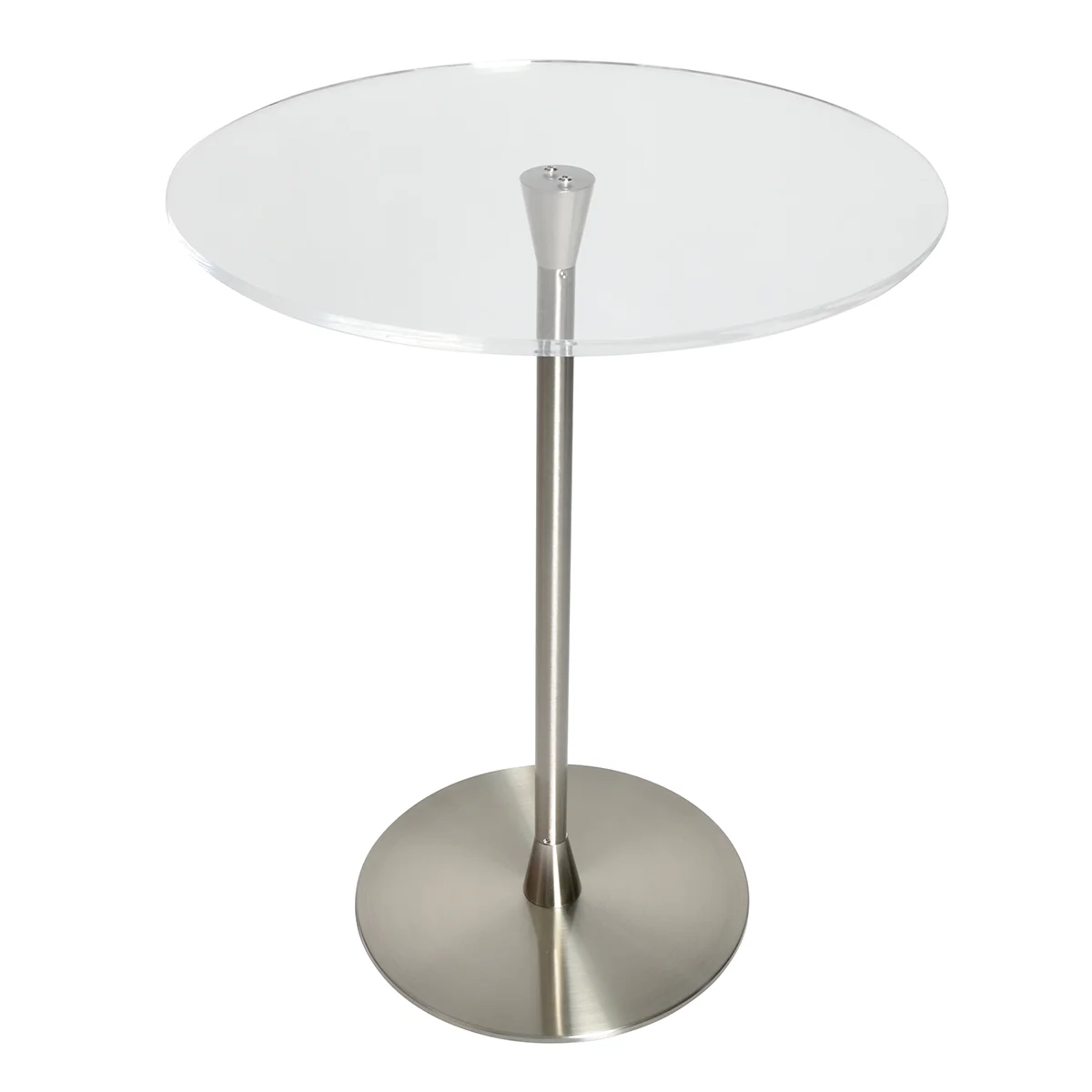 Church Furniture Acrylic Table With Metal Stand And Base