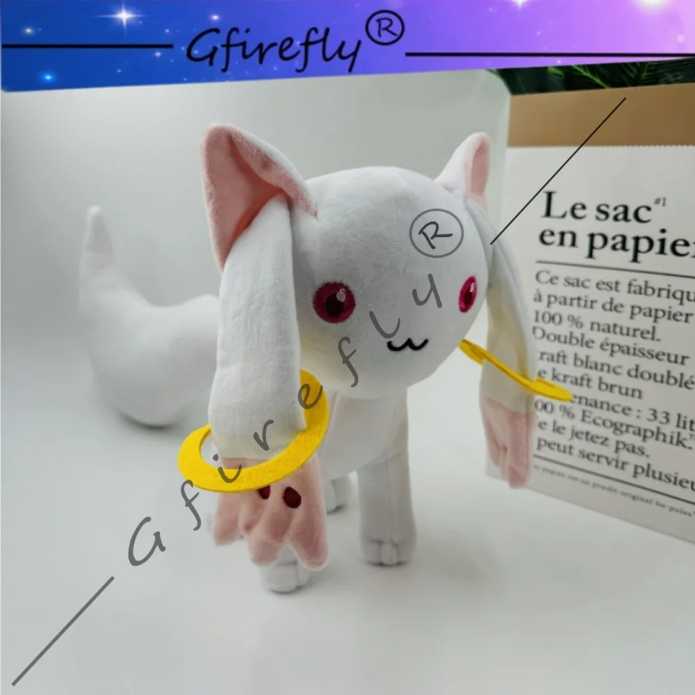 Peluche de Kyubey de Puella Magi Madoka Magica, 23 cm, Blanco, Lindo, Estilo Anime, Regalo
