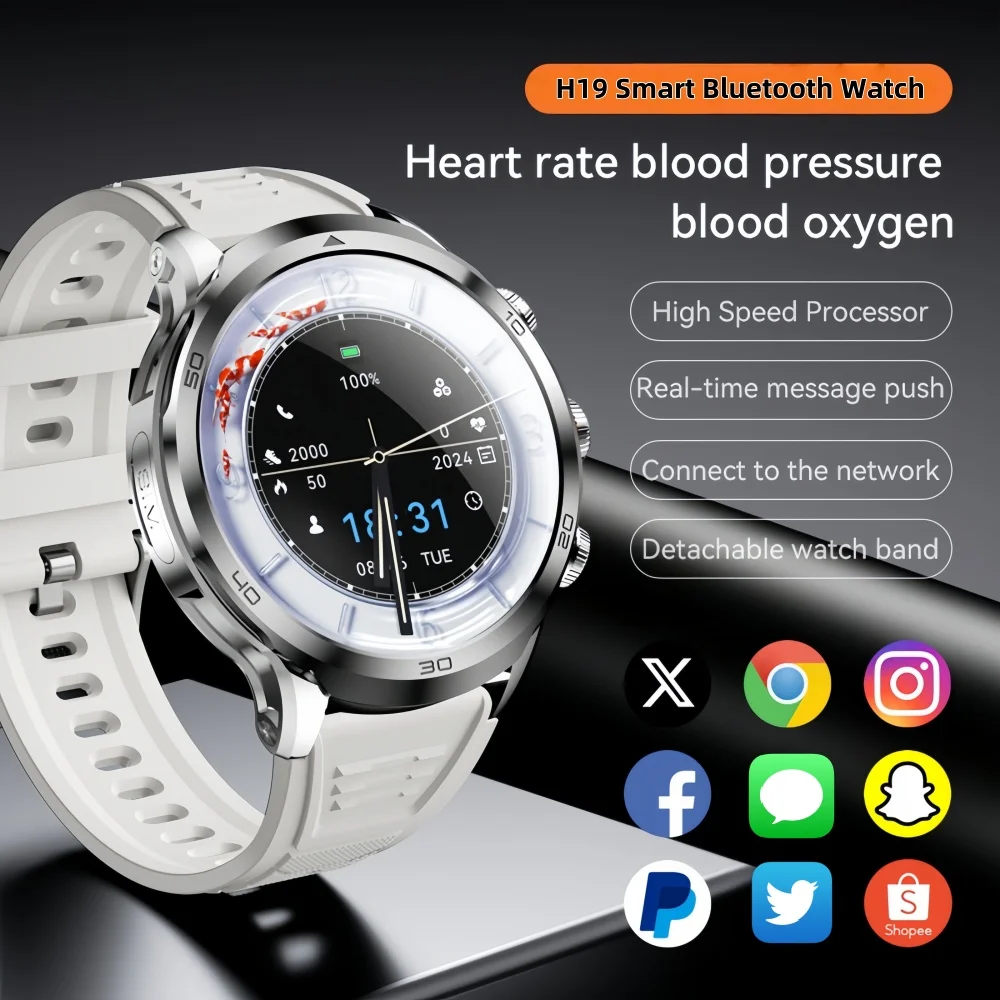 

H19 Smartwatch 4G GPS WIFI Sports Watch SIM Card large battery Rotating camera Facial recognition smartwatch