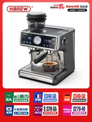 HiBREW Dual Boiler System Barista Pro 20Bar Bean to Espresso Cafetera Coffee Machine with Full Kit for Cafe Hotel Restaurant H7A
