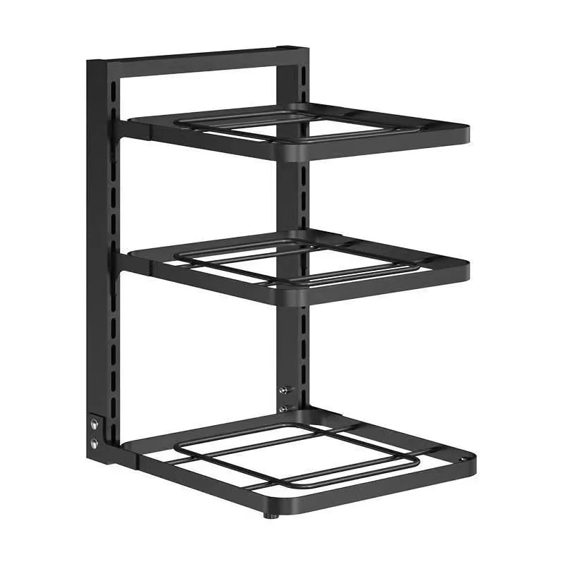 New Durable metal shelf for kitchen, multi-layer adjustable pot rack, water cabinet storage rack, narrow slit storage rack