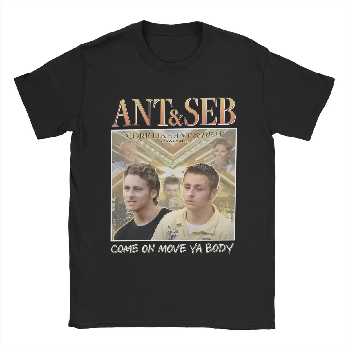 Ant And Seb Mysterious Girl X Factor Audition T Shirts Men's 100% Cotton Casual T-Shirt Round Collar Tees Short Sleeve Clothing