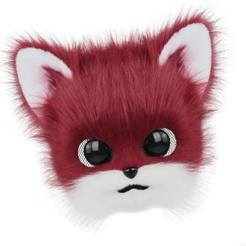 77He fuzzy Animal Character Mask Soft and Safe Design for Kids Adults Cosplay Event and Themed Celebrations
