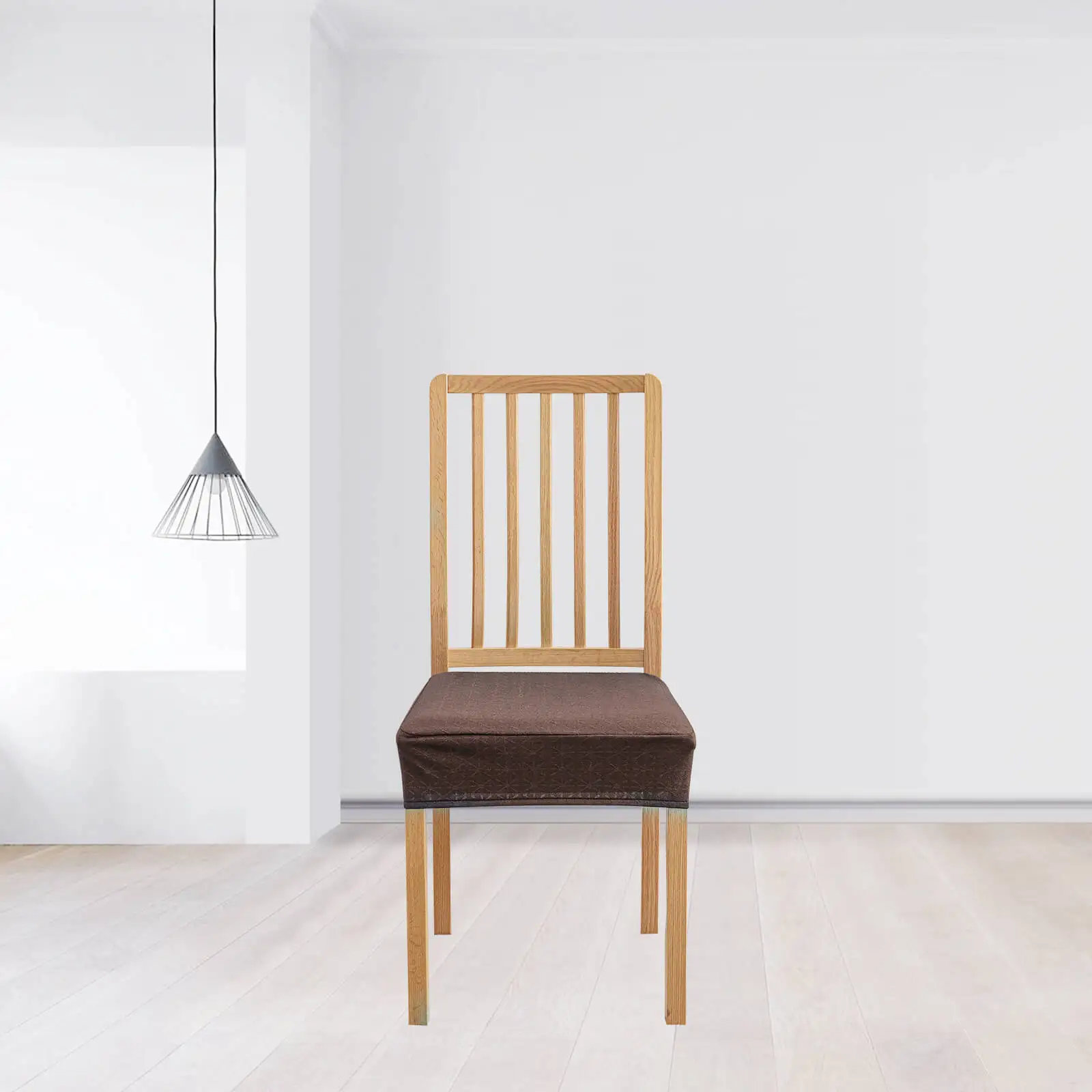 6PCS WaterProof Dining Room Chair Cover Seat Covers Spandex Removable Washable Elastic Cushion Covers For Home Hotel