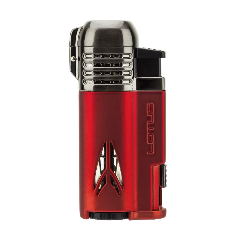 ولاعة سيجار محمولة ذات شحن مباشر بأربعة لهب مع جسم معدني وسيجار ألماس خارجي مقاوم للرياح ولاعة رائعة #5