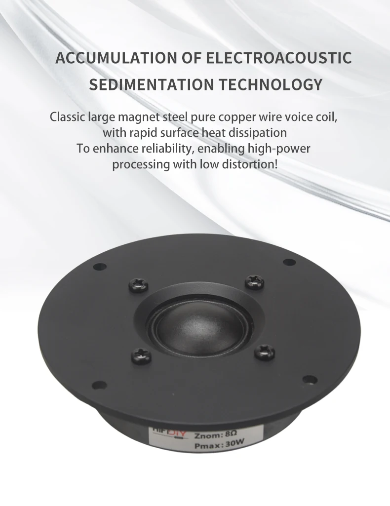 HIFIDIY Sống 4 ~ 4.5 Inch Tweeter Loa Đơn Vị Lụa Đen Màng 4/8OHM 30W ATreble Loa B1-95/100/103/104/108/110/116Mm