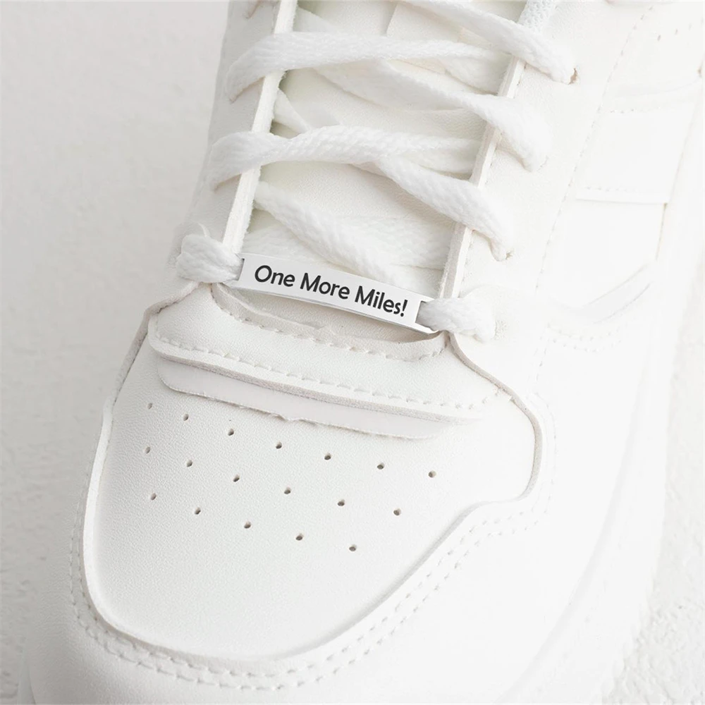 Customized Name Shoe Tags Engraved Date Text Medal Footwear for Him Her Personalised Name Shoe Buckle Metal Shoe Lace Charm