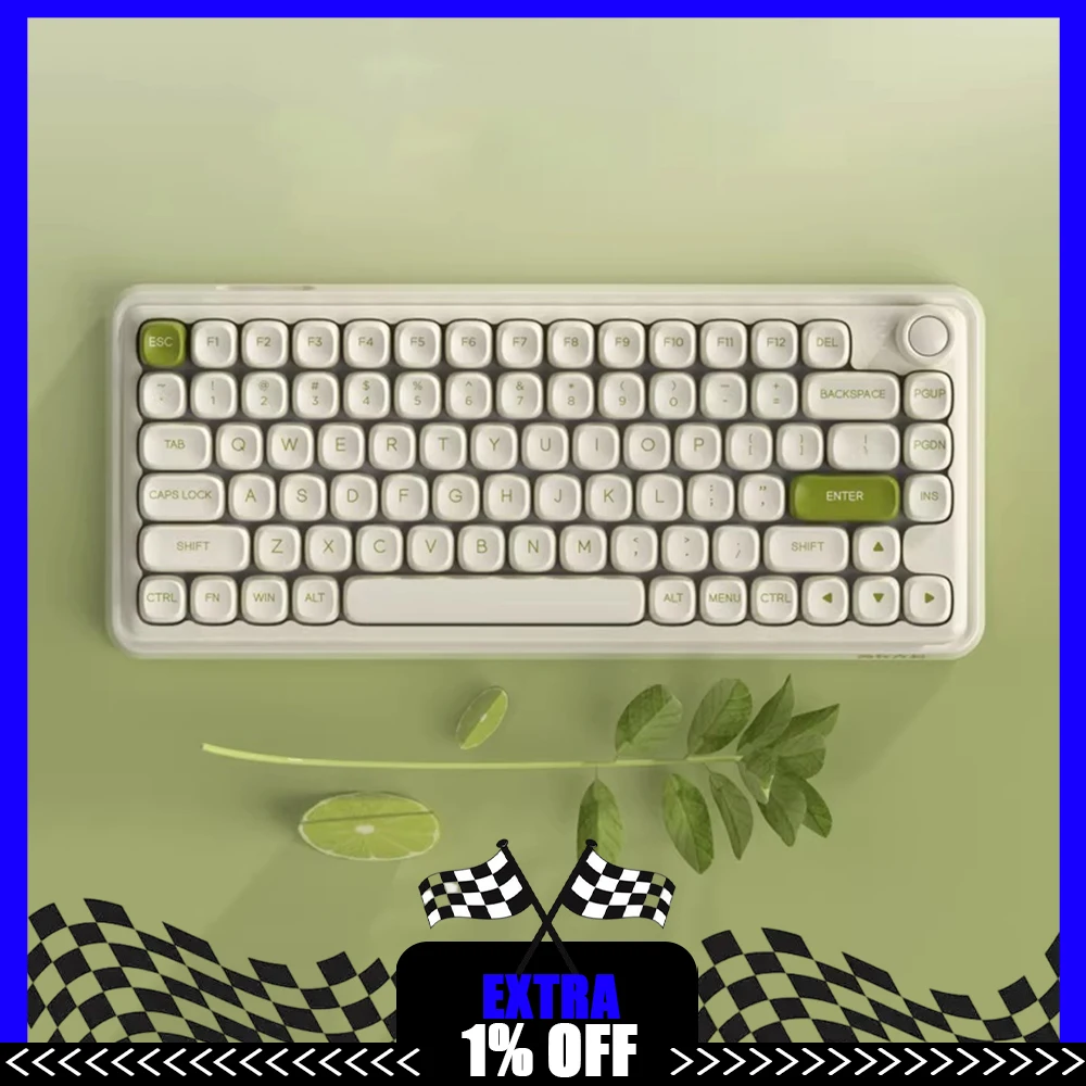 DAREU Z82pro Keyboard Three Modes Long Battery Life Low Delay Keyboards Office Work Gasket Hot Swap Mute Pc Accessories Gifts