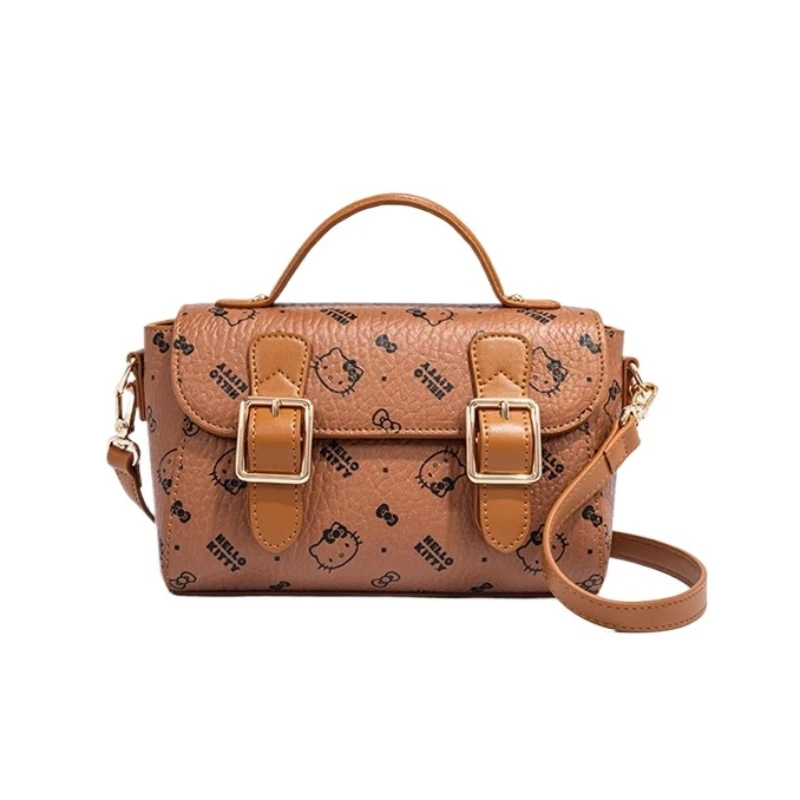 

Hello Kitty Shoulder Bag for Women Vintage Print Crossbody Handheld Handbag Luxury Purse Fashion Casual Daily Use