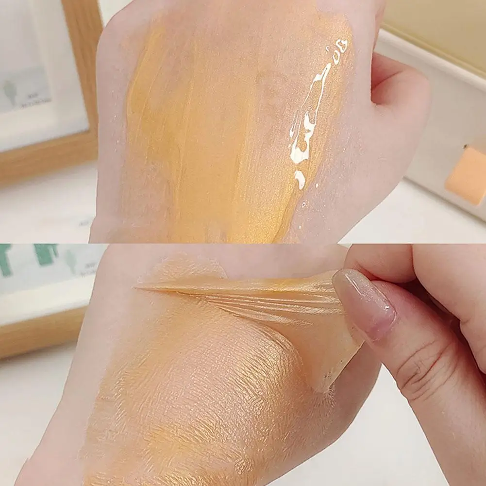 98.4% Золотая фольга отшелушивающая 24k Золотая фольга отшелушивающая маска укрепляющая для грубых больших пор для женщин 80 г I5m7