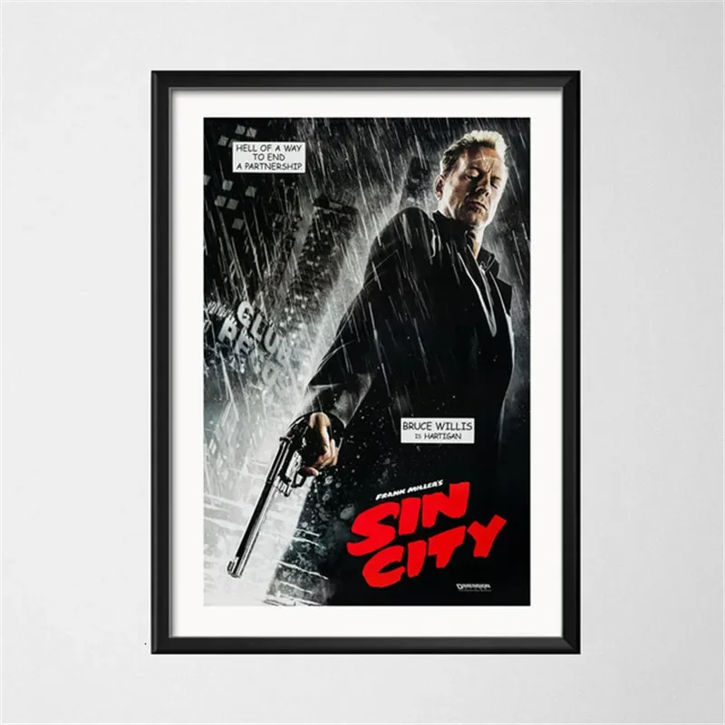 Sin City Quentin Tarantino Movie, Print Art Canvas Poster For Living Room Decor, Home Wall Picture