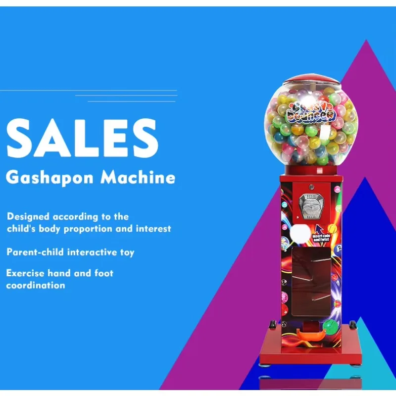 Máquina de venda automática Gashapon de metal Gumball para shoppings-sistema de pagamento de moedas e tokens com função SDK oferecendo brinquedos