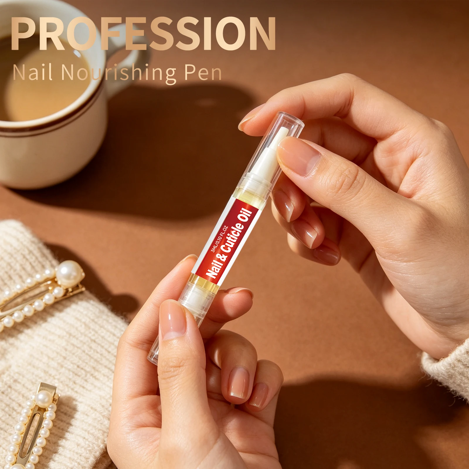 3-In-1 Cuticle Oil Pen For Repair Nourishment Treatment Nourish Anti-Dryness Prevent Cracking Original Strengthen Nail Care Pens