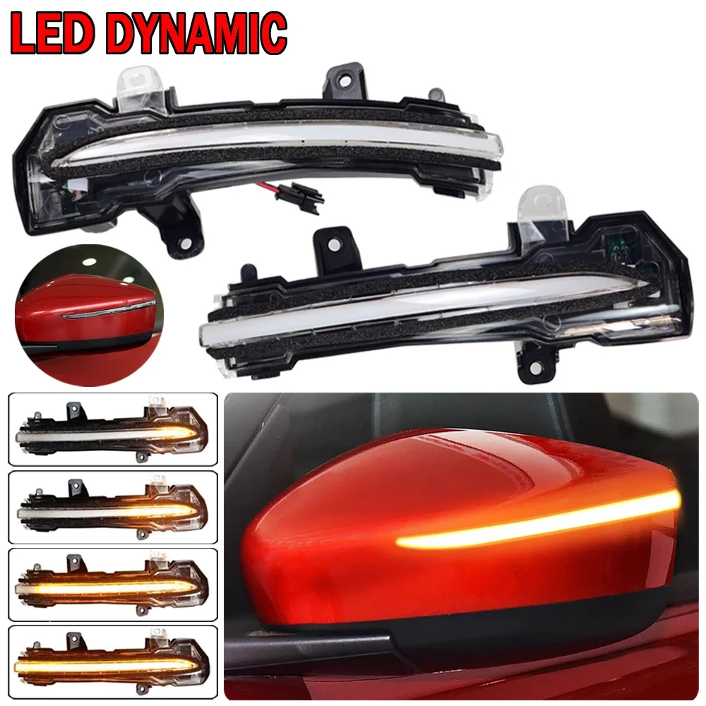 For Nissan Kicks Note e-Power 2017 2018 Car Accessories Dynamic LED Turn Signal Light Side Wing Mirror Indicator Blinker Lamp