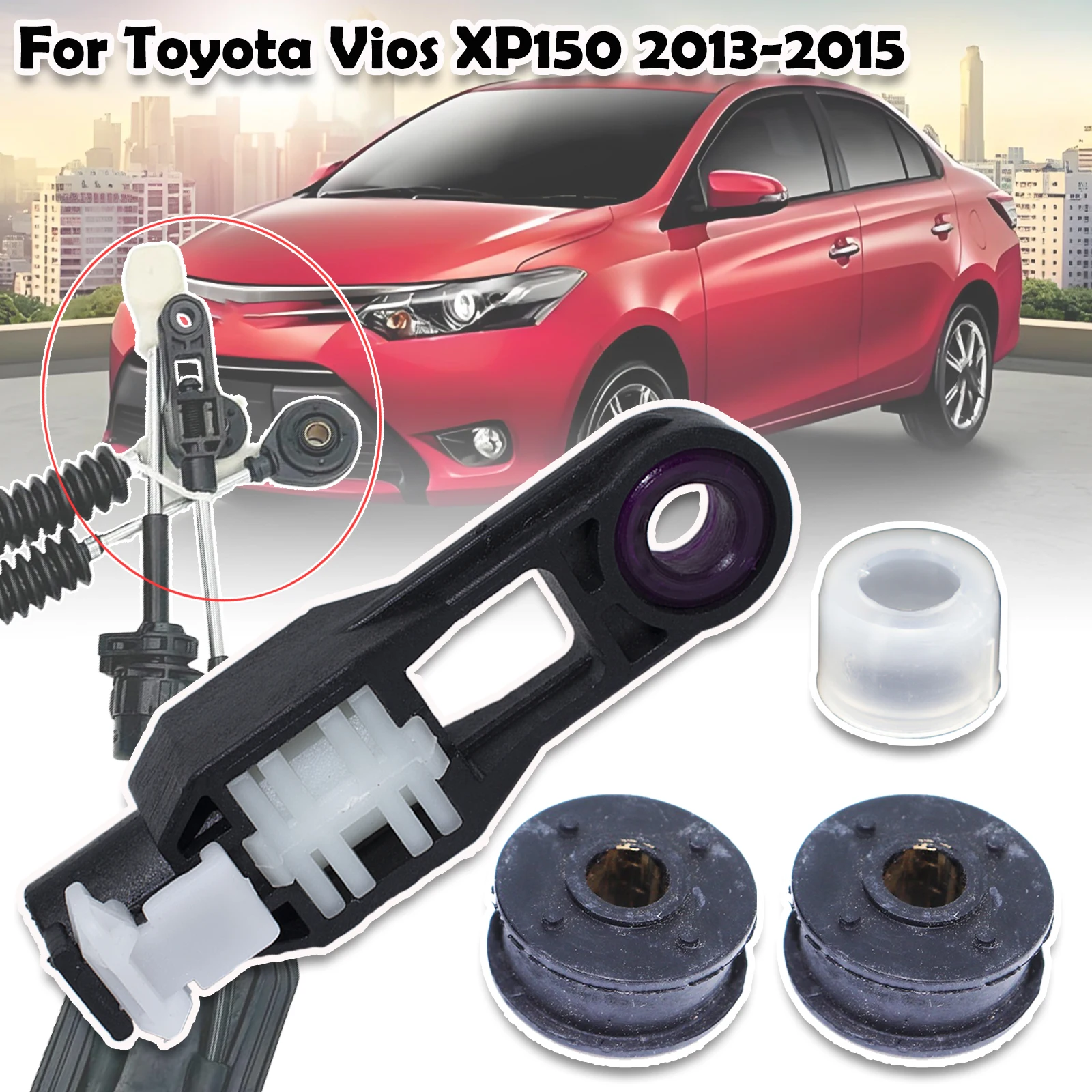 

For Toyota Vios XP150 Car Manual Gear Shift Selector Lever Linkage Cable End Rod Connector Shifter Bushing 33820-52440 2013-2015