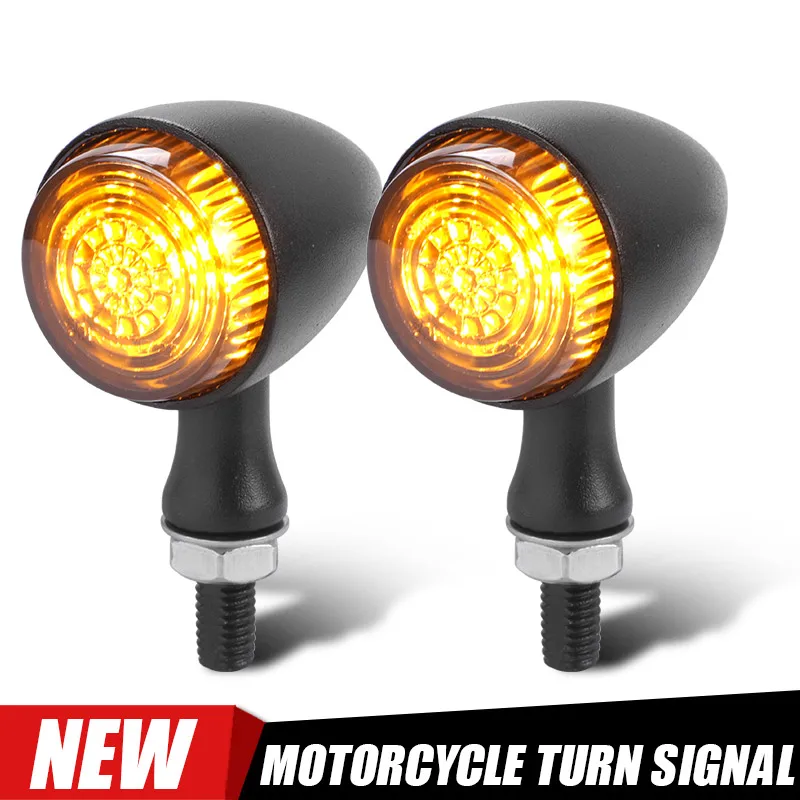 

10 мм мотоциклетный светодиодный указатель поворота, металлический 12 В для Honda Kawasaki Suzuki Yamaha Moto, мигающий свет, клеветонант, светодиодный