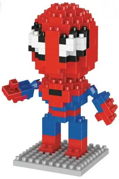 Helden-Cartoon Mikropartikel-Bausteine Kinder-Montage-Spielzeug Anime-Actionfigur Jungen Mädchen Kinder Geschenk Niedliches Spielzeug Bausteine – Detail 7