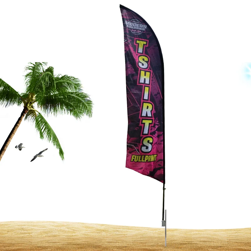 

Print Feather Flags For Events Feather / Teardrop / Rectangular / Custom Shape Used For Indoor And Outdoor Logo Printing Flags