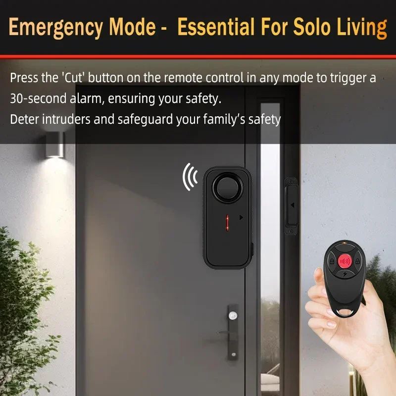 Allarme porta remoto wireless esterno, Allarmi finestre aperte, Sensore di sicurezza magnetico, Allarme porta piscina per allarme di sicurezza negozio/garage