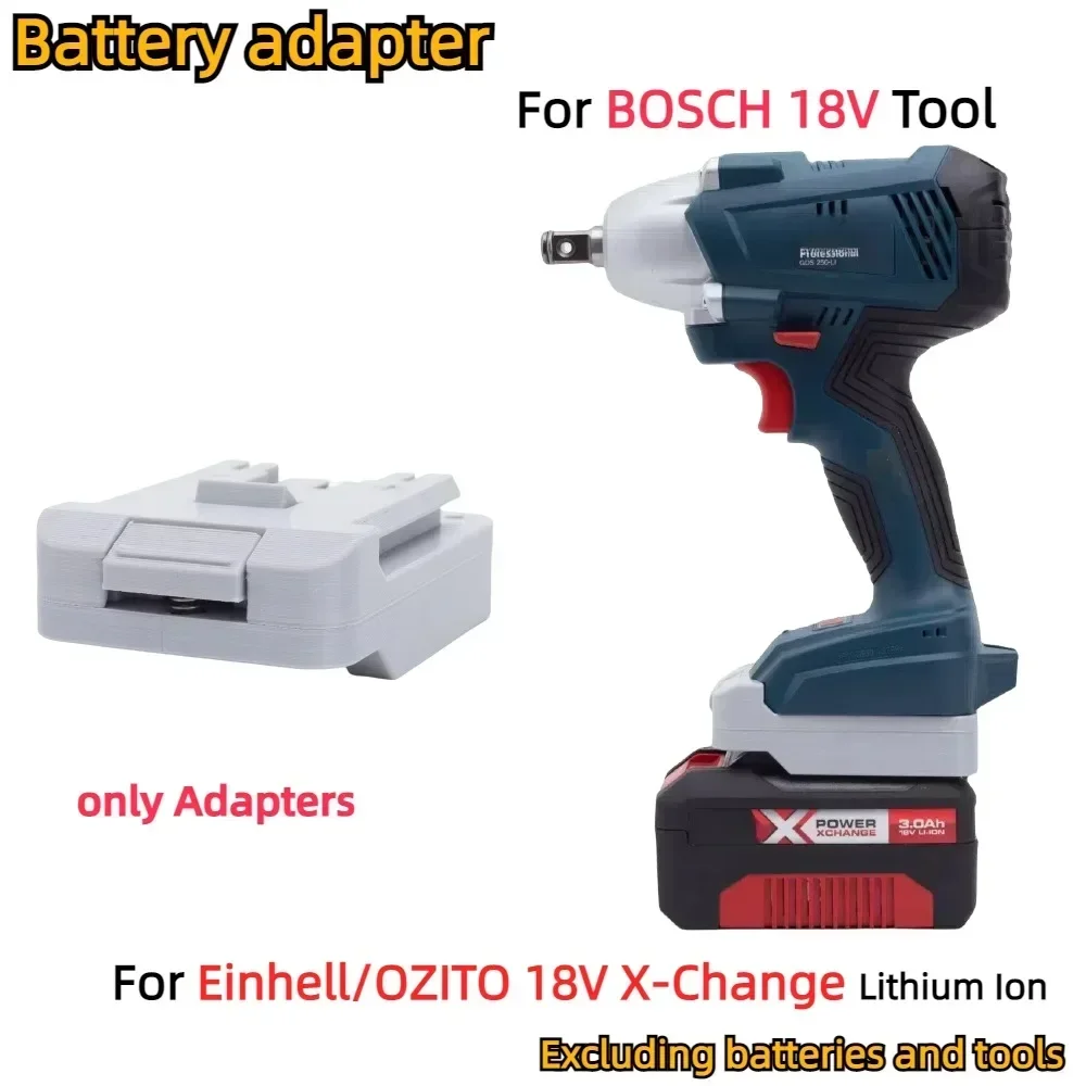Adaptador Conversor de Bateria para Einhell Ozito 18v X-change Li-ion Bateria para Ferramentas Elétricas sem Fio da Série Bosch 18v Apenas Adaptador