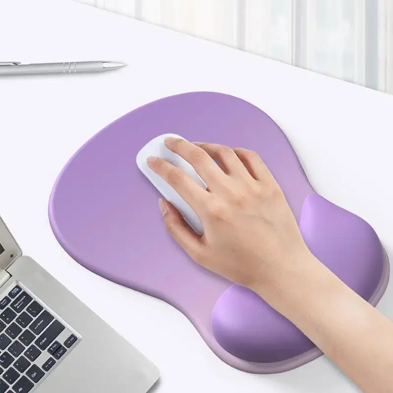 Gradiente ergonomia mouse pad confortável suporte de pulso antiderrapante mouse tapete macio mousepad descanso de pulso computador silicone mouse pad