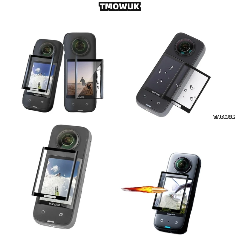 

For Insta360 X3 X4 X5 GPS 3D Curved Screen Film Flexible Full Cover Anti - Scratch PMMA Protection